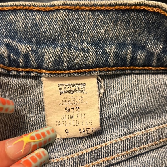 Vintage Sample Orange Tab Levi’s 912 Slim Fit, Tapered Leg Jr 9 - Picture 8 of 8